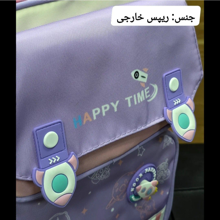 کوله پشتی ابتدایی دخترانه ضد آب ریپس وارداتی مناسب کلاس اول تا چهارم طبی و ضد تعریق