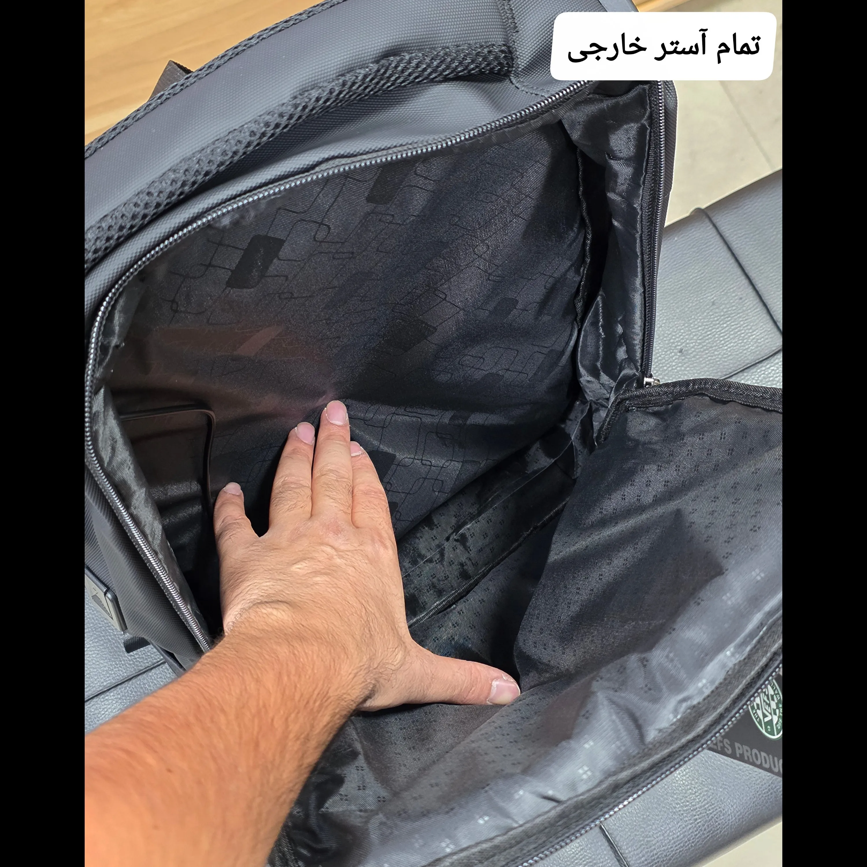 کوله پشتی لپتاپی قفل دار روزمره اداری دانشجویی دبیرستانی پارچه اسکین و دیبا وارداتی پورت USB و تایپ C
