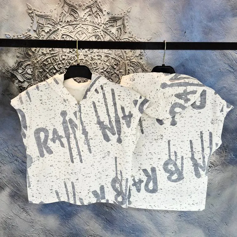 وست کلاهدار بچگانه و زنانه تک پنبه ترک تابستانه نازک 3 تا 14 سال