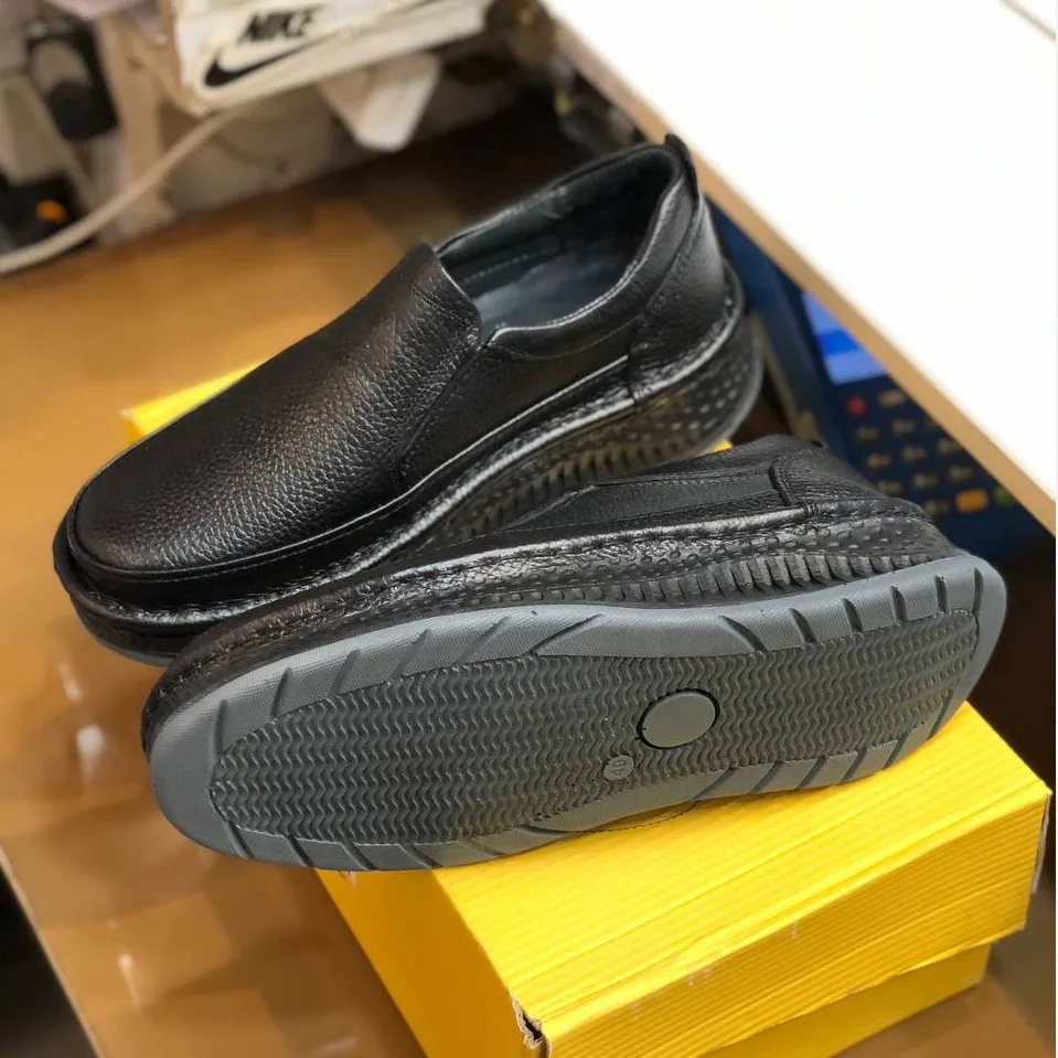 کفش چرم مردانه طرح کلارک زیره پرفکت مشکی