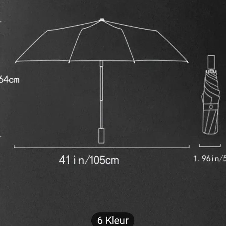 چتر شیشه ای تاشو فول اتومات سایز بزرگسال 8 فنر